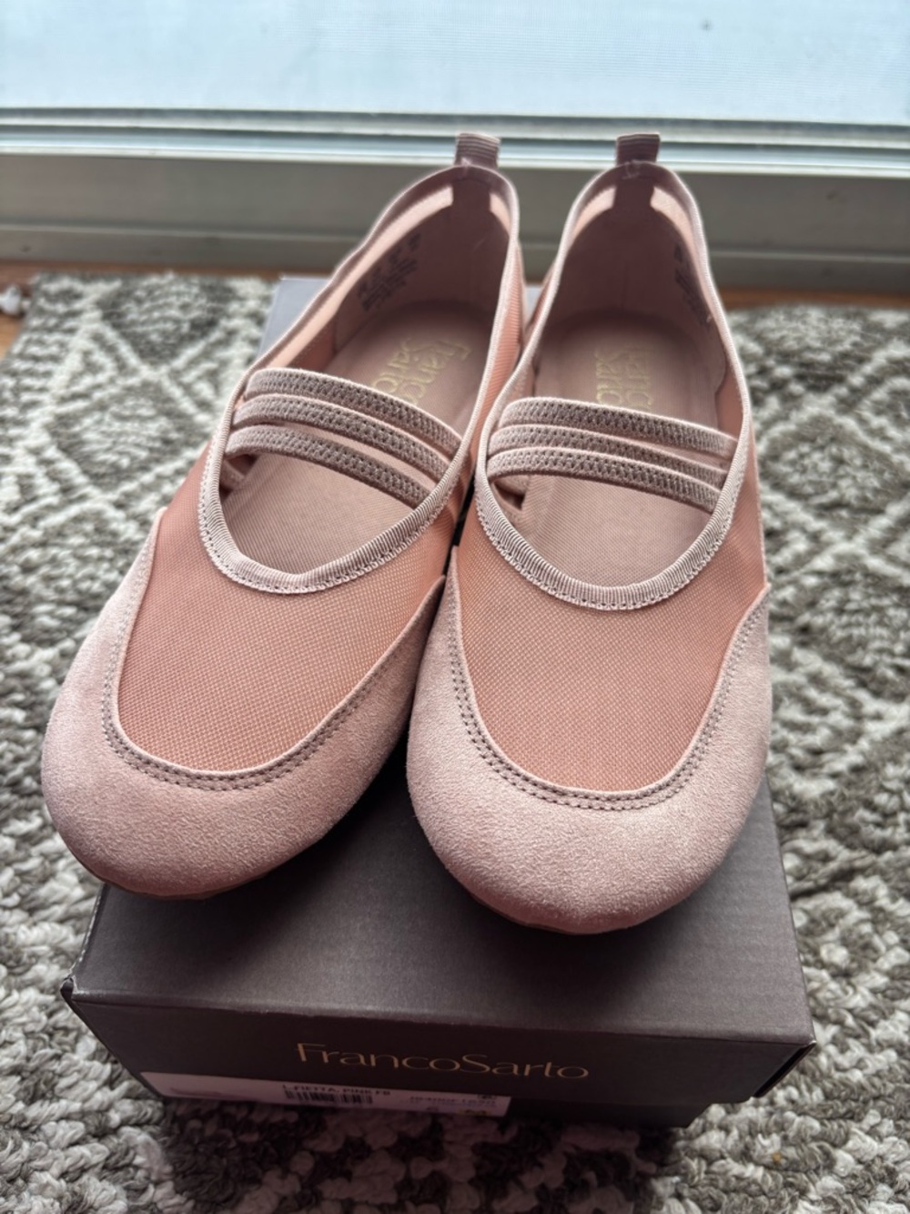 Franco Sarto L-Fietta Pink slip-ons Mary Jane